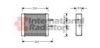 VAN WEZEL 83006009 Heat Exchanger, interior heating